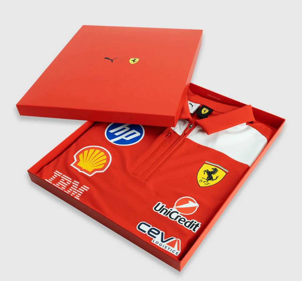 Ferrari F1 2026 Authentic Team Polo - Dry Fit w Gitf Box